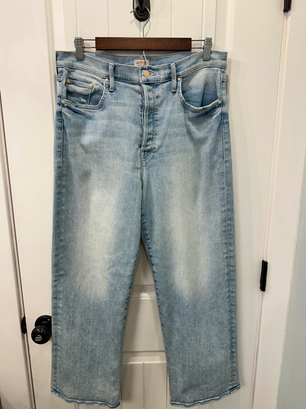 MOTHER The Rambler Ankle Breaking Out Jeans 34